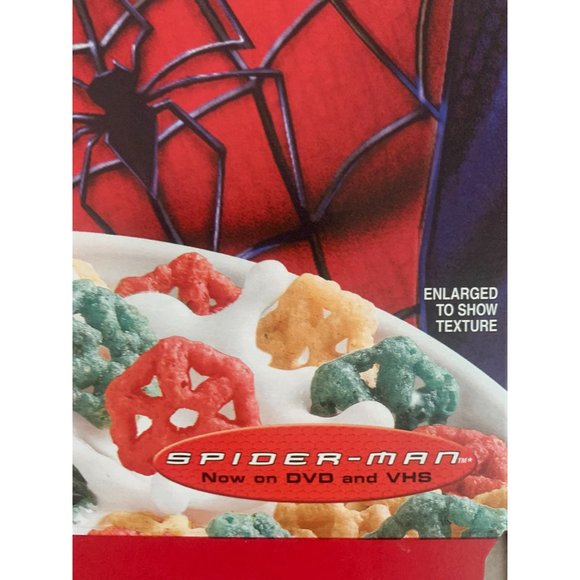 VINTAGE Spider-Man-Spidey-Berry Fruit flavored Limited Edition Flat Empty Cereal - Picture 5 of 14